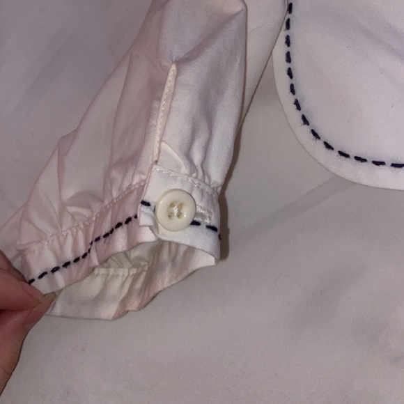 Girls Gymboree White Button Down Top size 7 - Picture 6 of 8